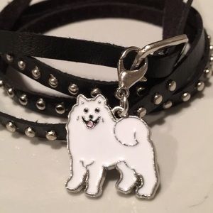 Samoyed / malamute/ Pomeranian, enamel dog
